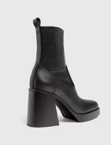 Botine Stradivarius, negru