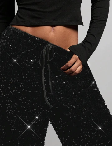 Pantaloni SHEIN, negru Negru