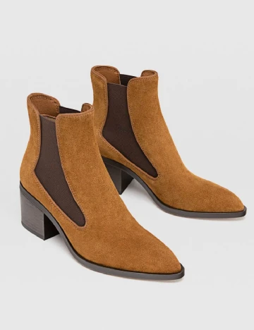 Botine Stradivarius, maro