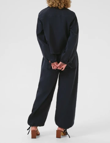 Jacheta Cream, bleumarin Albastru