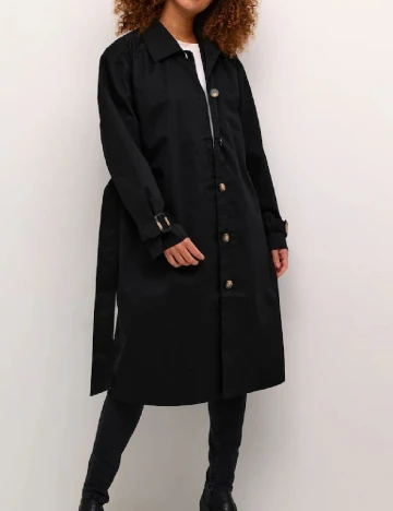 Trench Kaffe, negru