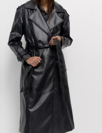 Trench Pull&Bear, negru