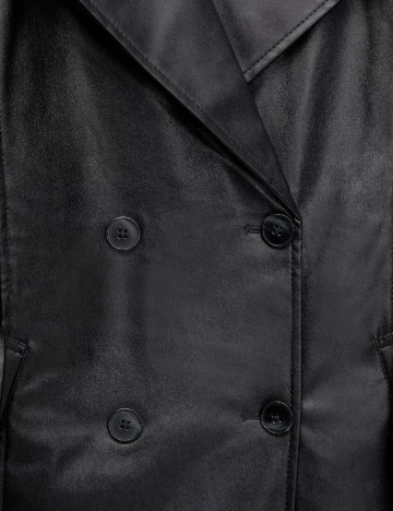 Trench Pull&Bear, negru Negru