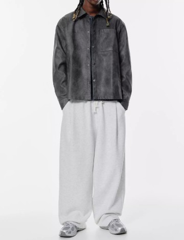 
						Jacheta Pull&Bear, gri inchis