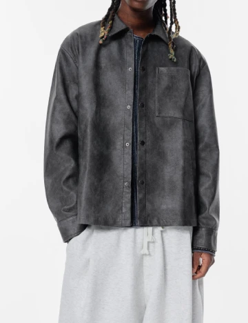 Jacheta Pull&Bear, gri inchis Gri