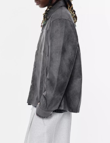 Jacheta Pull&Bear, gri inchis