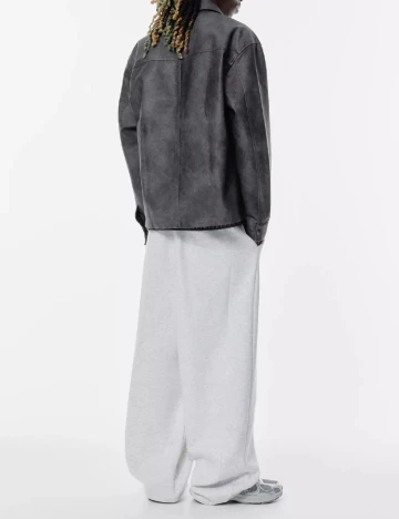 Jacheta Pull&Bear, gri inchis Gri