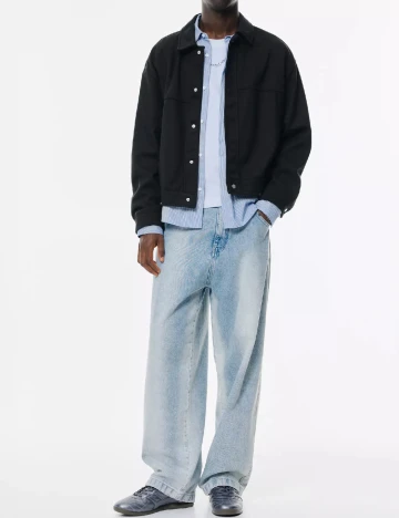 Jacheta Pull&Bear, negru Negru