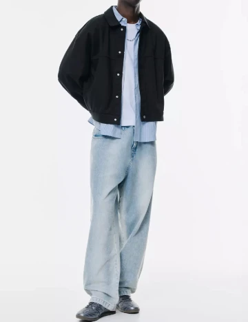 Jacheta Pull&Bear, negru Negru