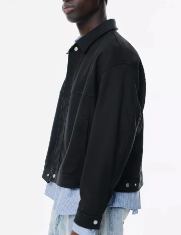 Jacheta Pull&Bear, negru Negru