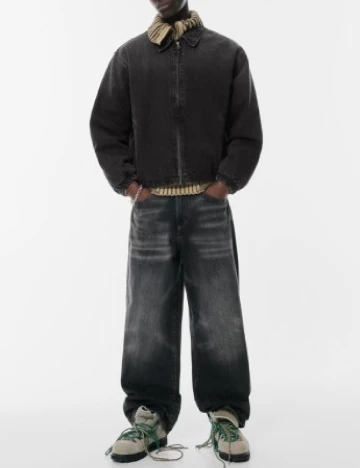 Jacheta Pull&Bear, negru Negru