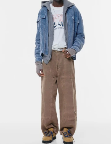 Jacheta Pull&Bear, albastru Albastru