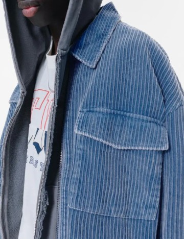 Jacheta Pull&Bear, albastru