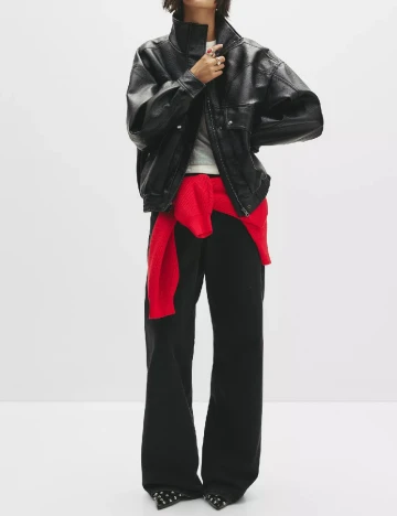 Jacheta Pull&Bear, negru Negru