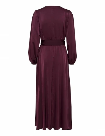 Rochie lunga Cream, visiniu