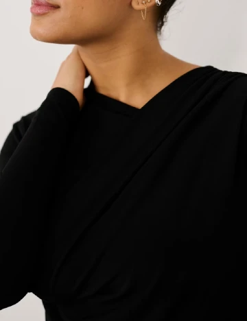 Rochie medie Kaffe Curve, negru Negru