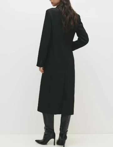 Palton Pull&Bear, negru Negru