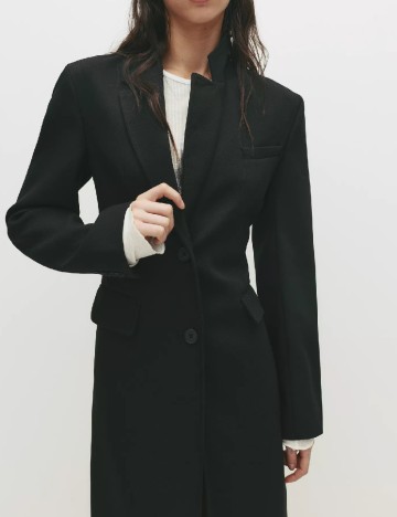 Palton Pull&Bear, negru