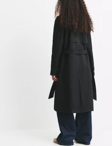 Trench Pull&Bear, negru