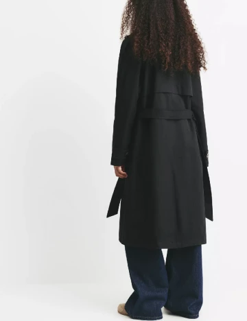 Trench Pull&Bear, negru