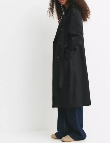 Trench Pull&Bear, negru
