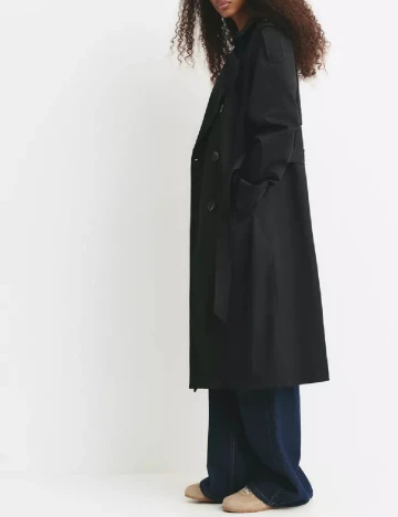 Trench Pull&Bear, negru