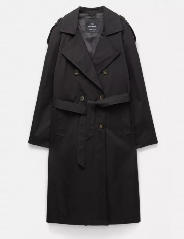 Trench Pull&Bear, negru