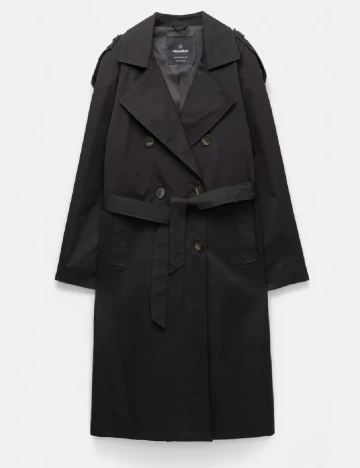 Trench Pull&Bear, negru