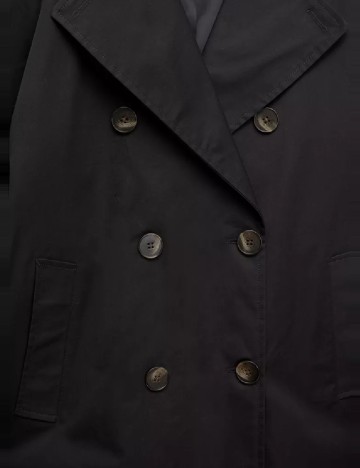 Trench Pull&Bear, negru