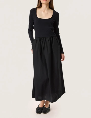 Rochie lunga Soaked In Luxury, negru Negru