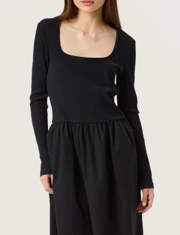 Rochie lunga Soaked In Luxury, negru Negru