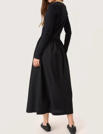 Rochie lunga Soaked In Luxury, negru Negru