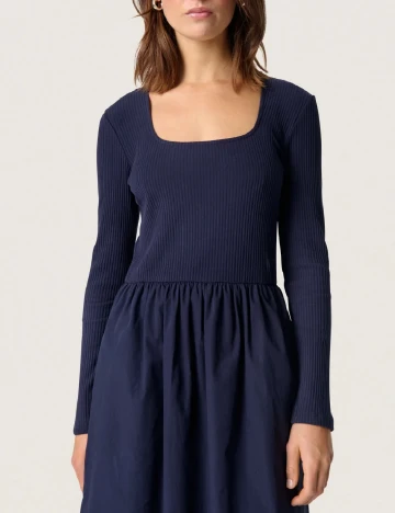 Rochie medie Soaked In Luxury, bleumarin