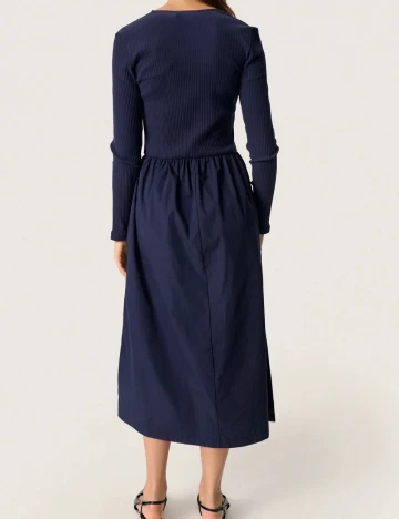 Rochie medie Soaked In Luxury, bleumarin