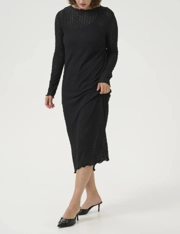 Rochie lunga Kaffe, negru Negru