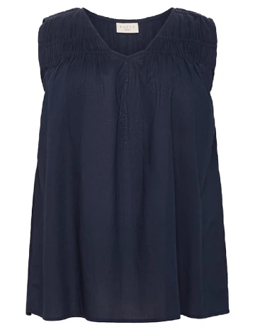 Bluza Kaffe Curve, bleumarin Albastru