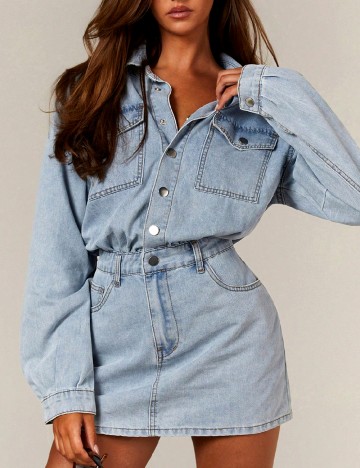 
						Rochie scurta SHEIN, albastru