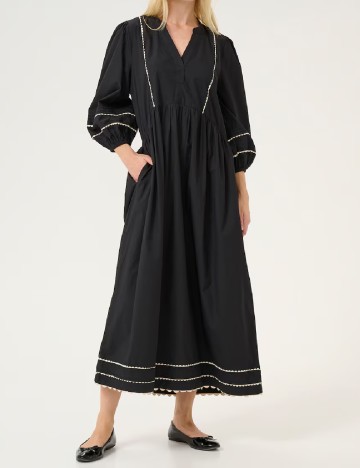 
						Rochie lunga Culture, negru