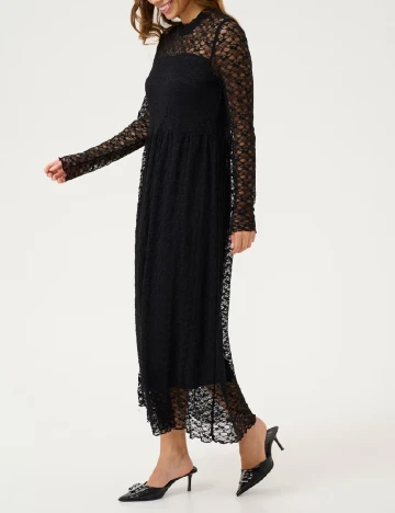 Rochie medie Kaffe, negru Negru