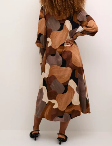 Rochie medie Culture, mix culori Mix culori