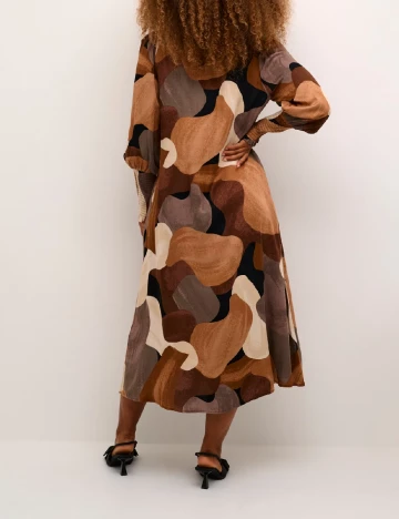 Rochie medie Culture, mix culori Mix culori