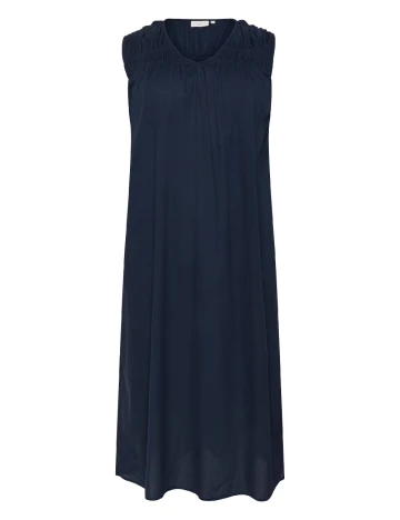 Rochie medie Kaffe Curve, bleumarin Albastru