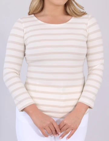 Bluza Part Two, ecru/crem Alb