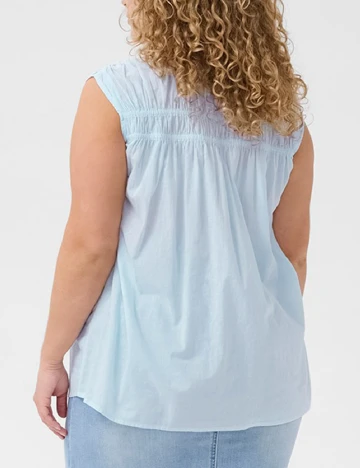 Bluza Kaffe Curve, bleu Albastru