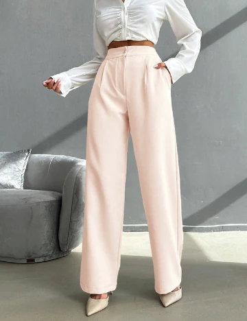 Pantaloni SHEIN, piersica Crem