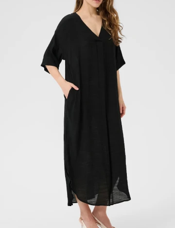 Rochie lunga Kaffe, negru Negru