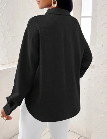 Camasa SHEIN, negru Negru