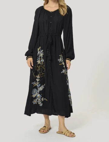 Rochie medie Cream, negru