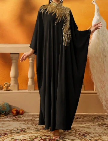 Rochie lunga SHEIN, negru Negru