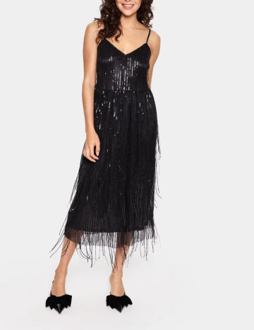 Rochie medie Saint Tropez, negru